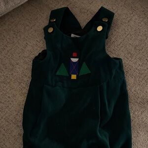 Florence Eiseman Christmas Overalls with Nutracker Embroidery